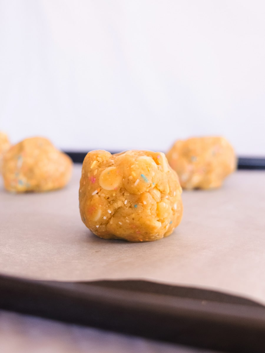 Birthday Cake Frozen Cookie Dough