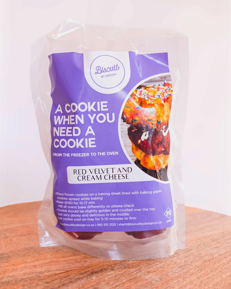 Red Velvet & Cream Cheese Frozen Cookie Dough